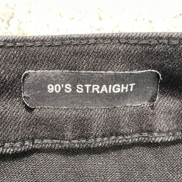Judy Blue 90s Straight Jeans 9 (31x31.5) Black High Rise Grunge Streetwear - Picture 9 of 15